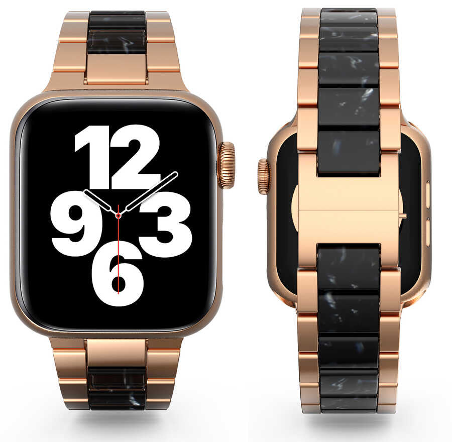 Apple Watch Ultra 49mm Kordon Wiwu Resin Steel Belt Metal Strap Kayış