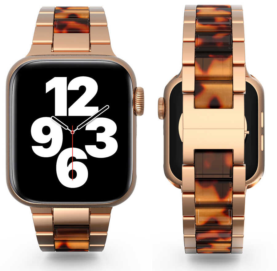 Apple Watch Ultra 49mm Kordon Wiwu Resin Steel Belt Metal Strap Kayış