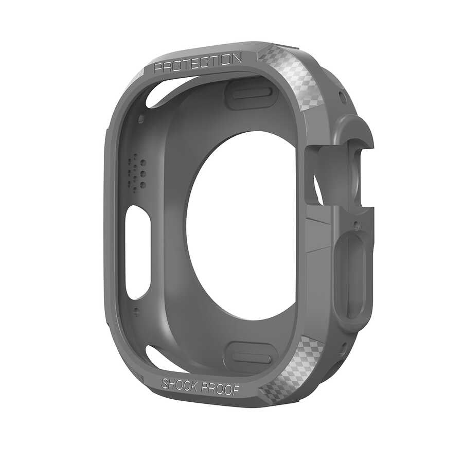 Apple Watch Ultra 49mm Silikon TPU Kasa Koruyucu Zore Watch Gard 17