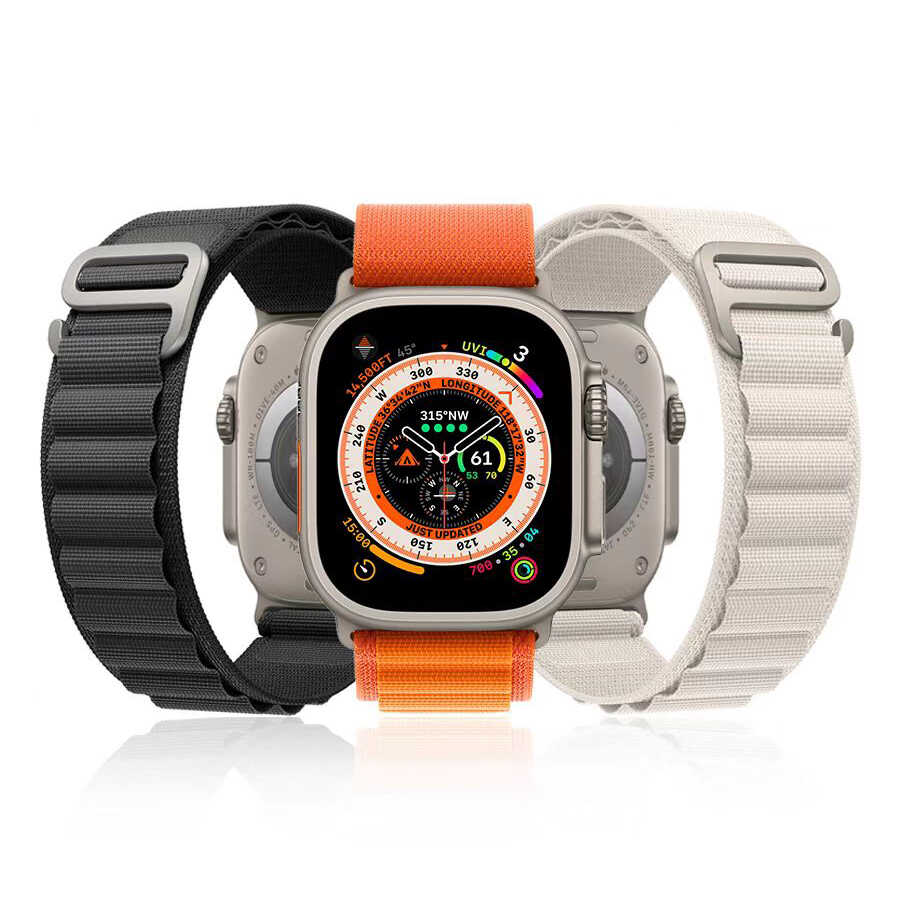 Apple Watch Ultra 49mm Zore KRD-74 Hasır Kordon