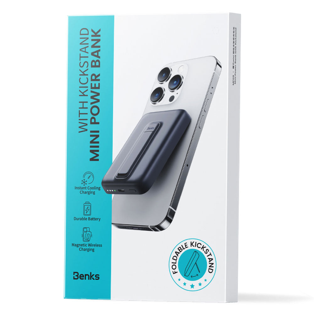 Benks MP09 M-safe Magnetik Standlı İnce Tasarımlı Powerbank 6000mAh