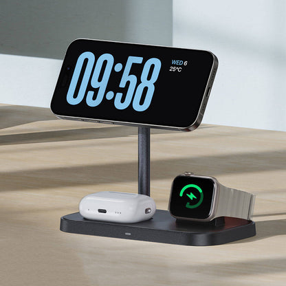 Benks W16 3in1 Telefon&Akıllı Saat&Kulaklık Kablosuz Şarj Standı