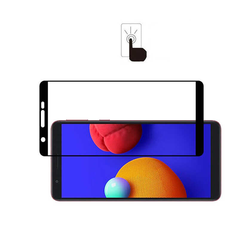 Galaxy A01 Core Zore Kenarları Kırılmaya Dayanıklı Cam Ekran Koruyucu