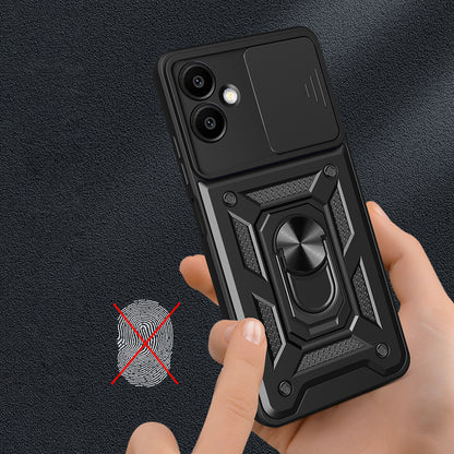 Galaxy A06 Kılıf Magnetik Standlı Kamera Korumalı Zore Sürgülü Vega Kapak