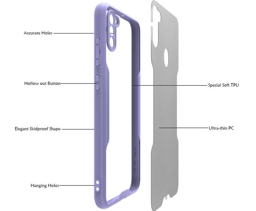 Galaxy A11 Kılıf Zore Parfe Kapak