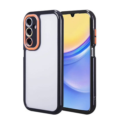 Galaxy A15 Kılıf Kamera Korumalı Renkli Kenar ve Çerçeve Tasarımlı Zore Vitamin Kapak