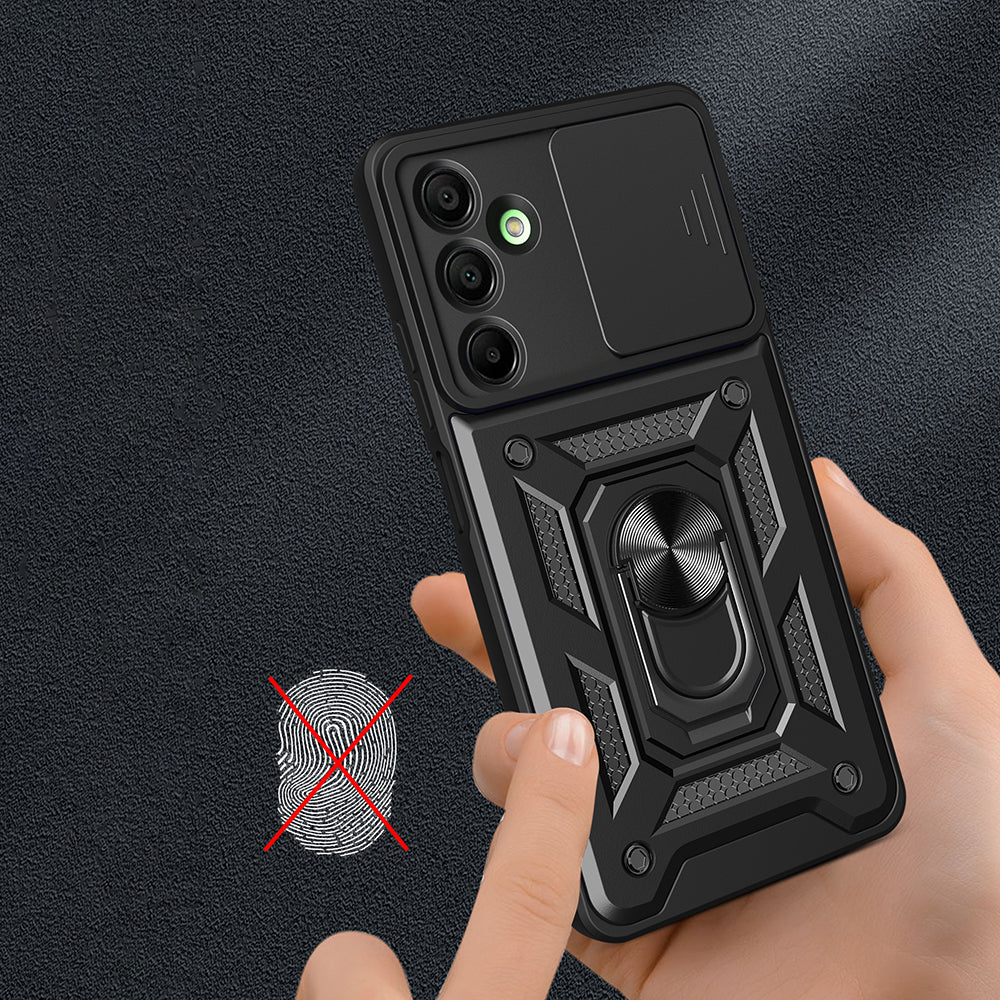 Galaxy A16 Kılıf Magnetik Standlı Kamera Korumalı Zore Sürgülü Vega Kapak