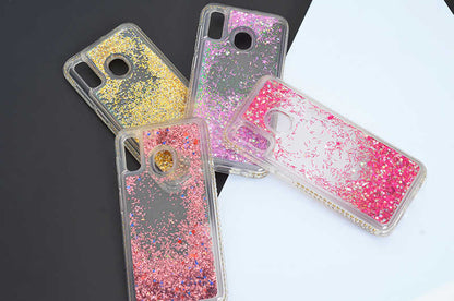 Galaxy A20 Kılıf Zore Sıralı Sıvılı Silikon