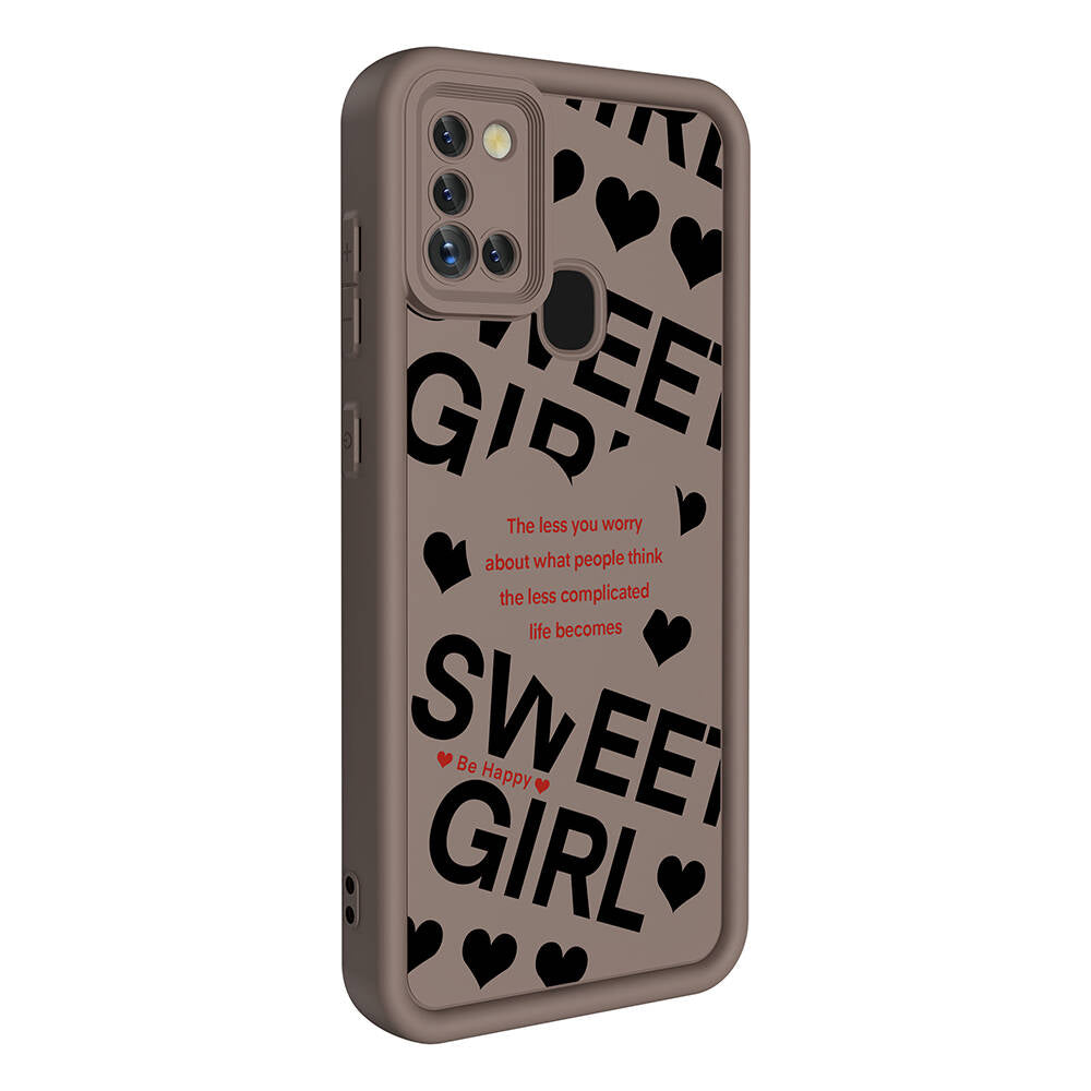 Galaxy A21S Kılıf Kamera Korumalı Baskılı Arka Yüzey Zore Klas Kapak