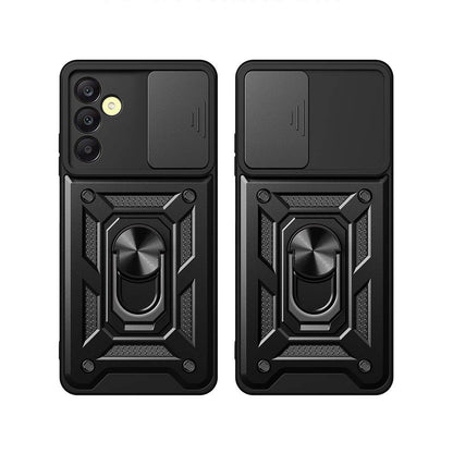 Galaxy A25 Kılıf Magnetik Standlı Kamera Korumalı Zore Sürgülü Vega Kapak