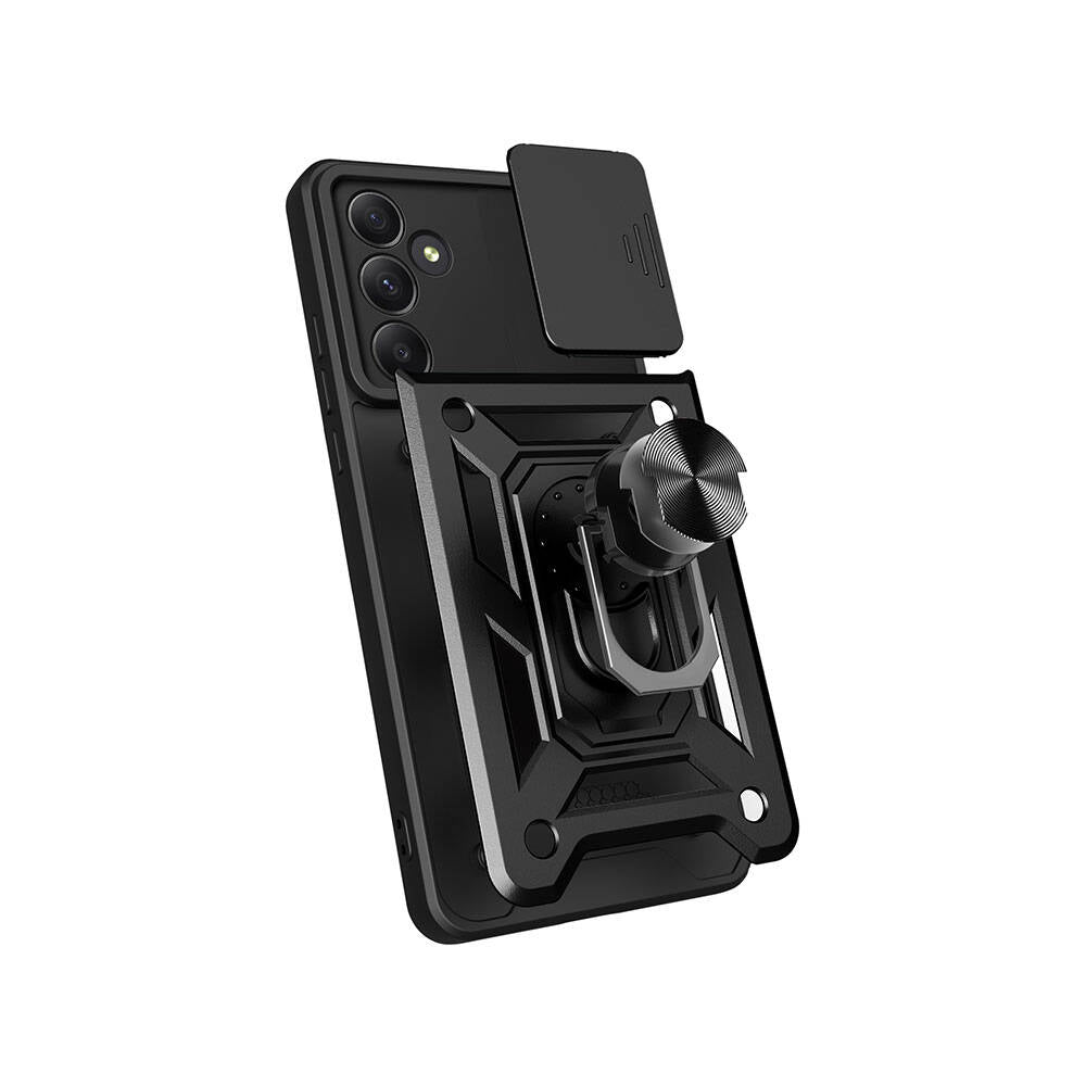 Galaxy A35 Kılıf Magnetik Standlı Kamera Korumalı Zore Sürgülü Vega Kapak