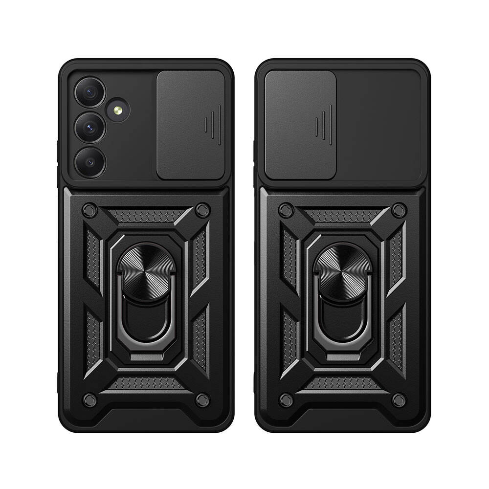 Galaxy A35 Kılıf Magnetik Standlı Kamera Korumalı Zore Sürgülü Vega Kapak