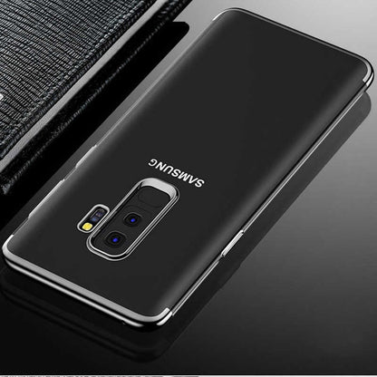 Galaxy A6 Plus 2018 Kılıf Zore Dört Köşeli Lazer Silikon Kapak