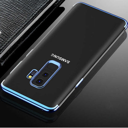 Galaxy A6 Plus 2018 Kılıf Zore Dört Köşeli Lazer Silikon Kapak