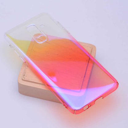 Galaxy A6 Plus 2018 Zore Renkli Transparan Kapak