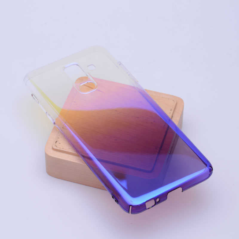 Galaxy A6 Plus 2018 Zore Renkli Transparan Kapak