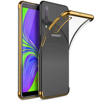 Galaxy A7 2018 Kılıf Zore Dört Köşeli Lazer Silikon Kapak