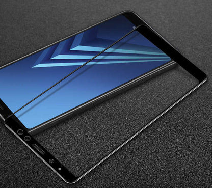 Galaxy A8 2018 Zore Ekranı Tam Kaplayan Düz Cam Koruyucu