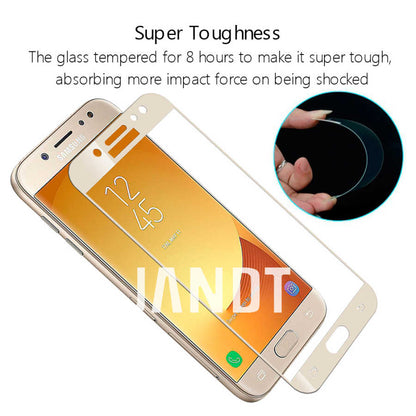 Galaxy J4 Zore Kenarları Kırılmaya Dayanıklı Cam Ekran Koruyucu