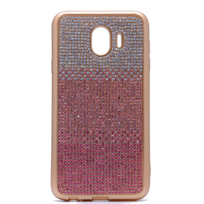 Galaxy J4 Kılıf Zore Mat Lazer Taşlı Silikon