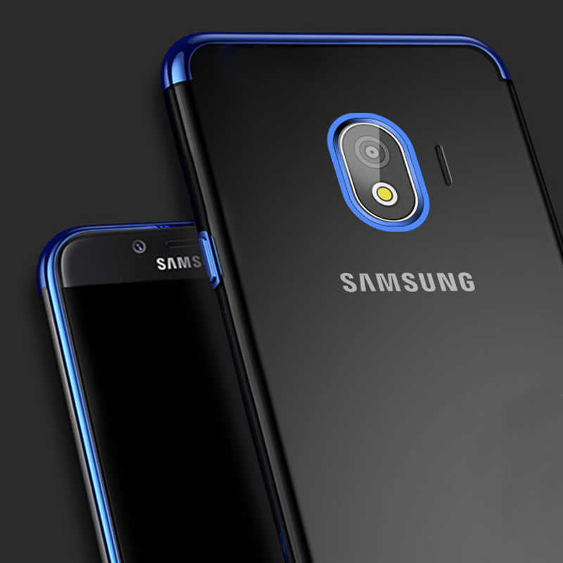 Galaxy J4 Kılıf Zore Dört Köşeli Lazer Silikon Kapak