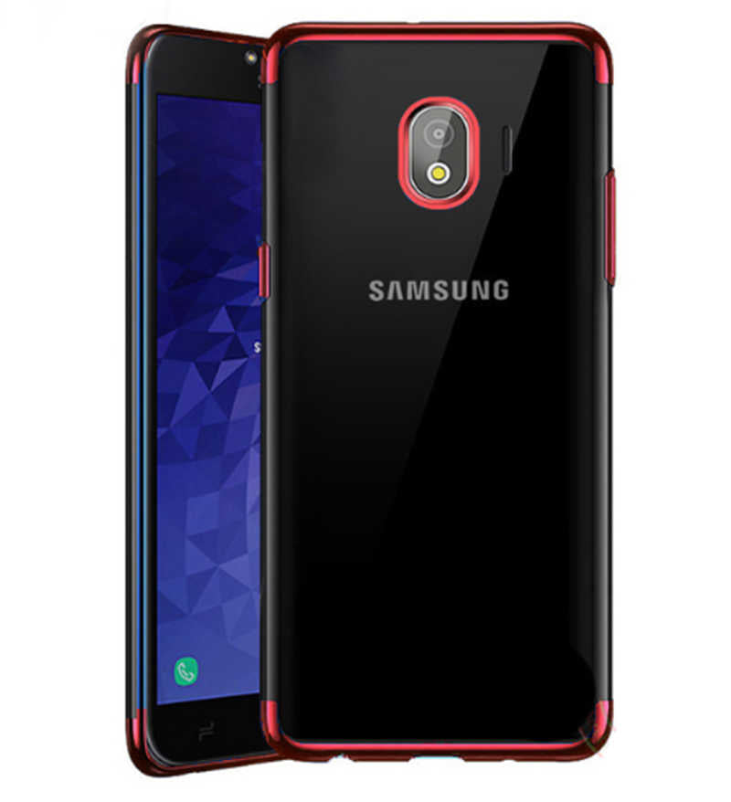 Galaxy J4 Kılıf Zore Dört Köşeli Lazer Silikon Kapak