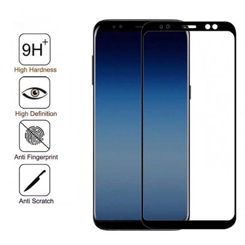 Galaxy J4 Plus Zore Kenarları Kırılmaya Dayanıklı Cam Ekran Koruyucu