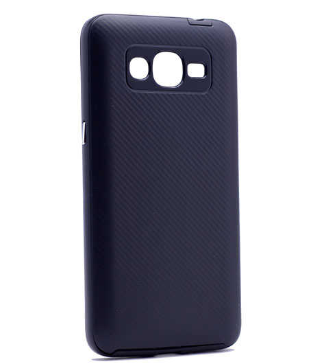 Galaxy J7 2016 Kılıf Zore İnce Mono Karbon Silikon Kapak