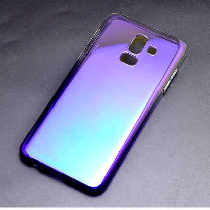 Galaxy J8 Kılıf Zore Renkli Transparan Kapak