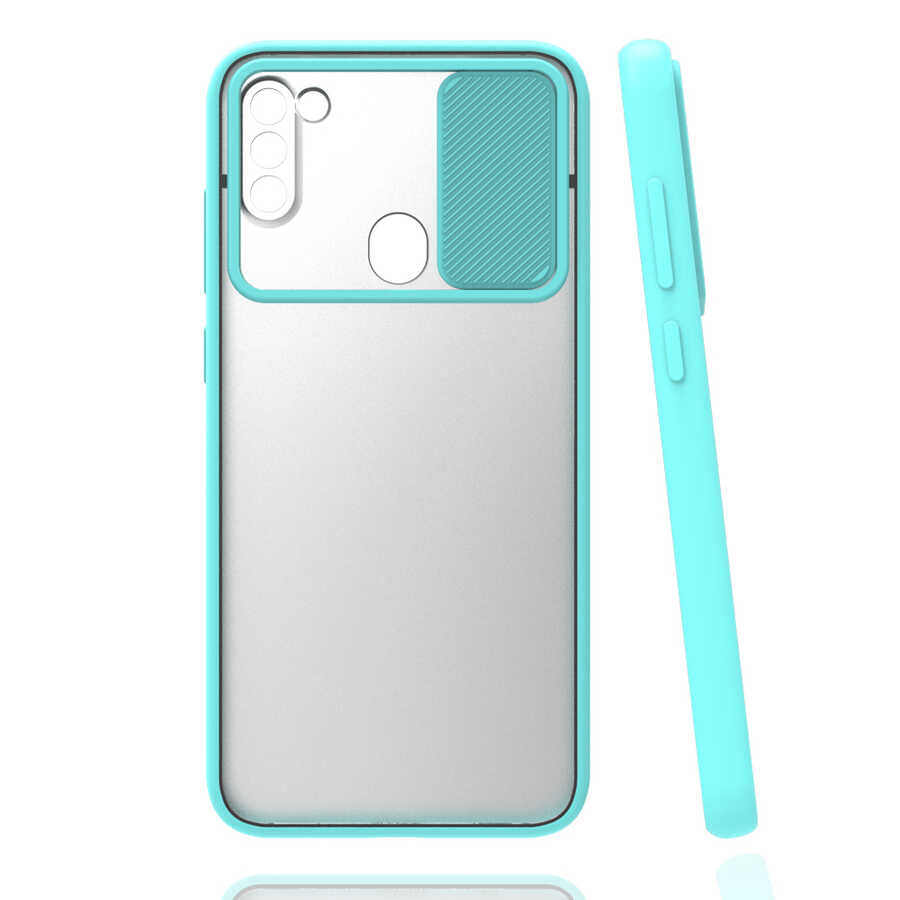 Galaxy M11 Kılıf Zore Lensi Kapak