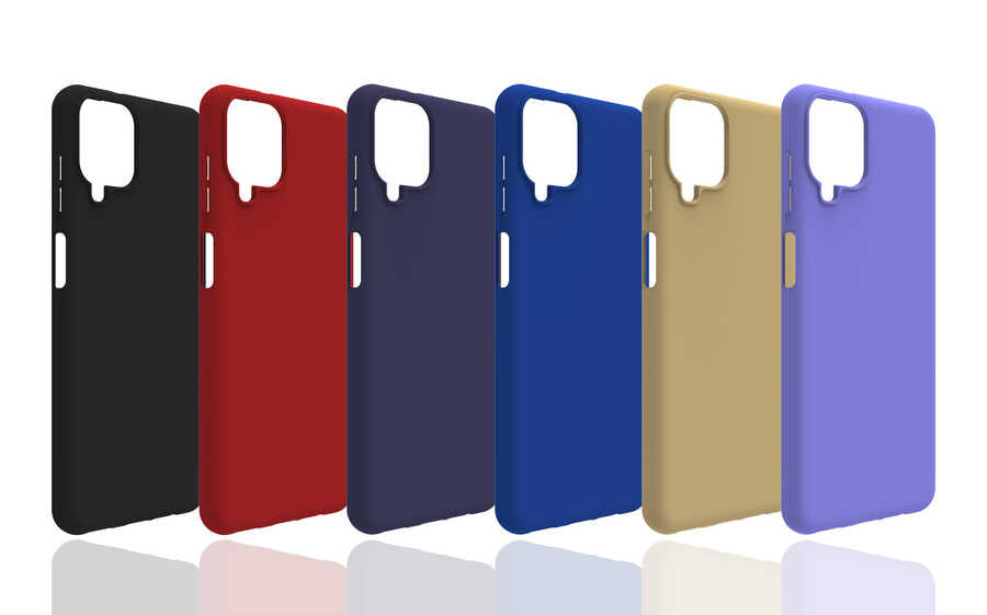 Galaxy M12 Kılıf Zore Biye Silikon