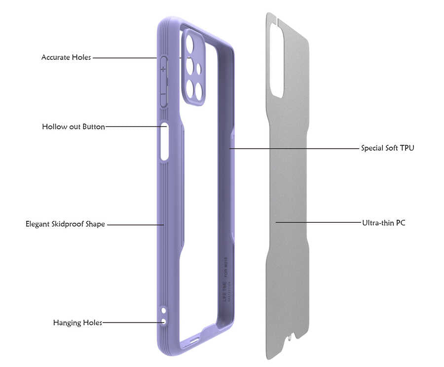 Galaxy M31S Kılıf Zore Parfe Kapak