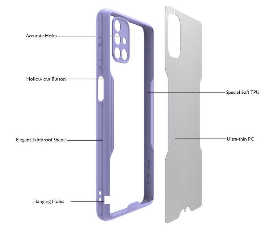 Galaxy M51 Kılıf Zore Parfe Kapak