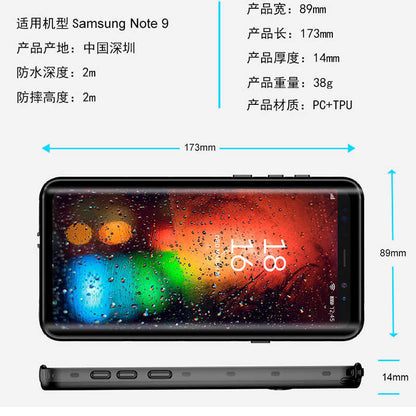 Galaxy Note 9 Kılıf Zore 1-1 Su Geçirmez Kılıf