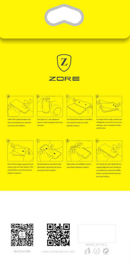 Galaxy Note 9 Zore Zum Body Ekran Koruyucu