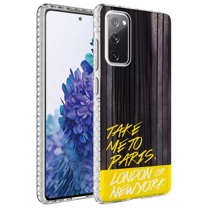 Galaxy S20 FE Kılıf Airbag Kenarlı Renkli Desenli Silikon Zore Elegans Kapak