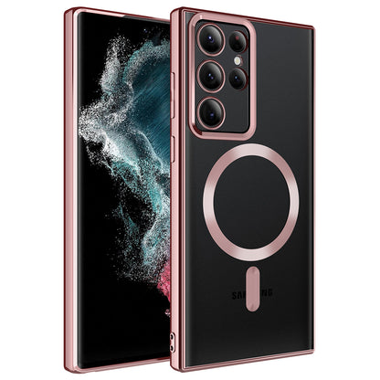 Galaxy S22 Ultra Kılıf M-safe Wireless Şarj Özellikli Zore Setro Silikon