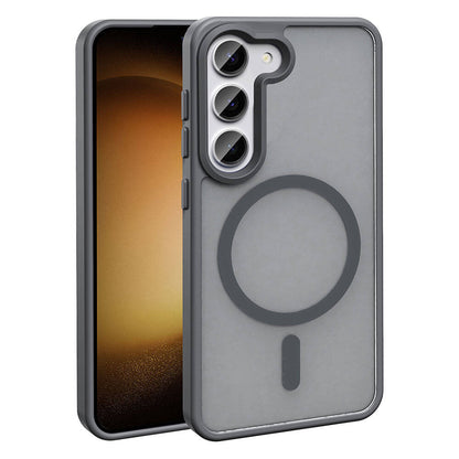 Galaxy S23 Kılıf M-safe Şarj Özellikli Mat Arka Yüzey Zore Sio Kapak