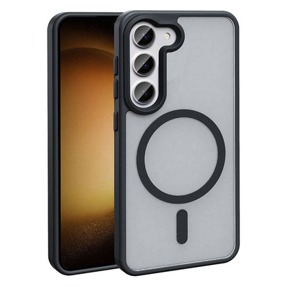 Galaxy S23 Kılıf M-safe Şarj Özellikli Mat Arka Yüzey Zore Sio Kapak