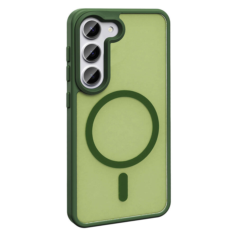 Galaxy S23 Kılıf M-safe Şarj Özellikli Mat Arka Yüzey Zore Sio Kapak