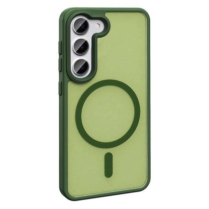 Galaxy S23 Kılıf M-safe Şarj Özellikli Mat Arka Yüzey Zore Sio Kapak