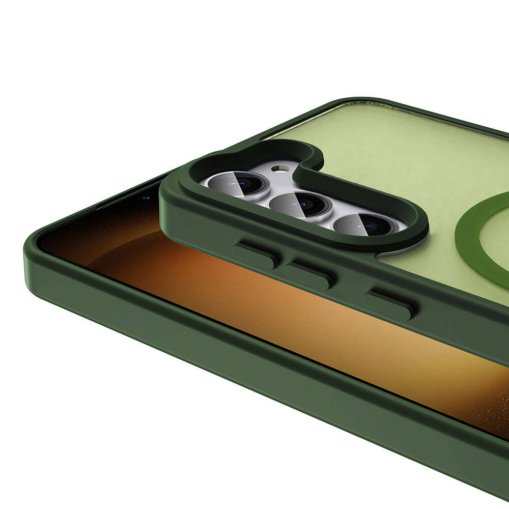 Galaxy S23 Kılıf M-safe Şarj Özellikli Mat Arka Yüzey Zore Sio Kapak