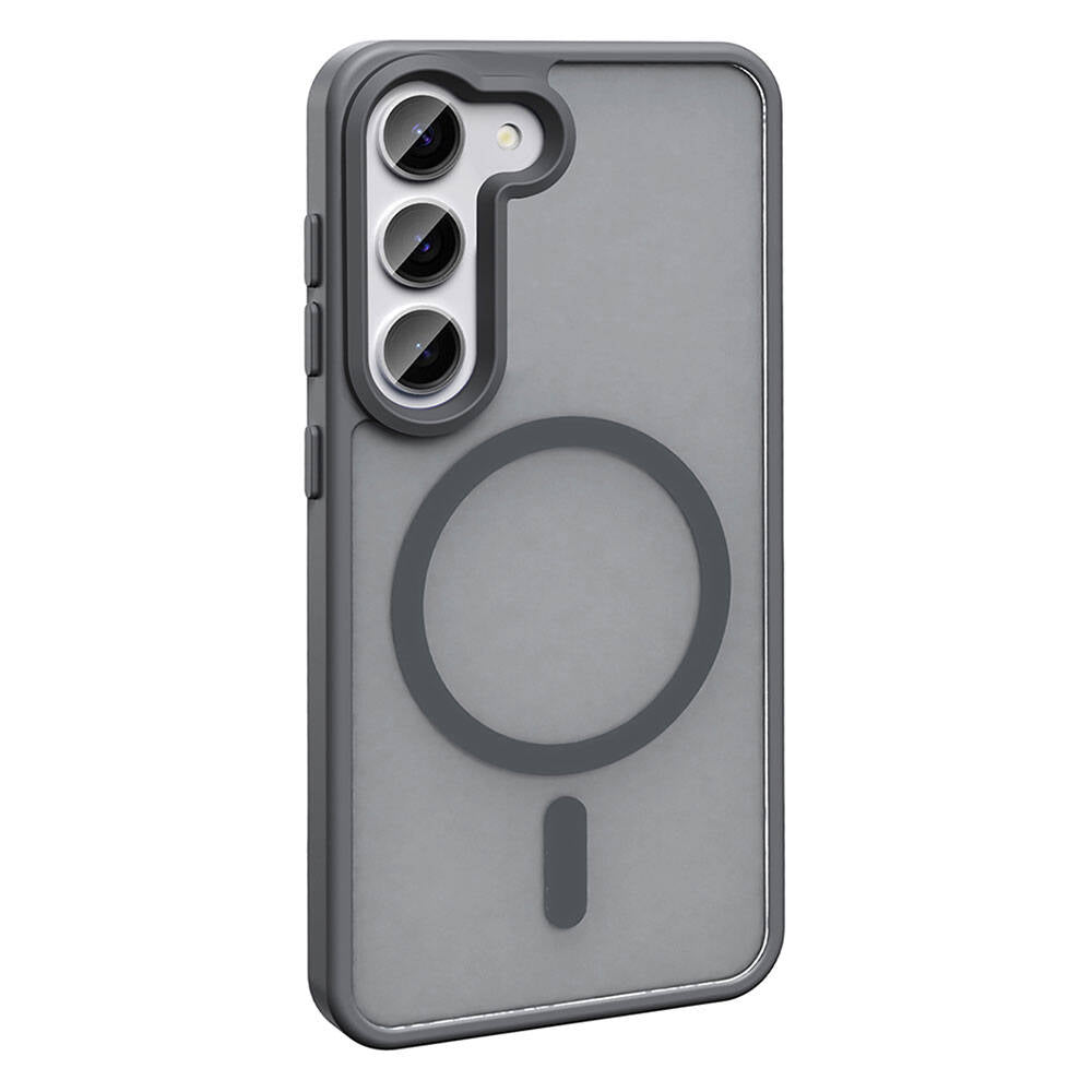 Galaxy S23 Kılıf M-safe Şarj Özellikli Mat Arka Yüzey Zore Sio Kapak