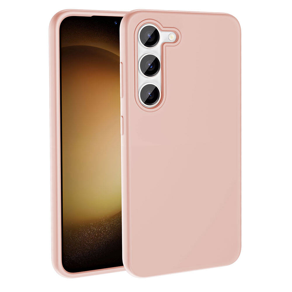 Galaxy S23 Kılıf M-safe Şarj Özellikli Sıvı Teknolojili Silinebilir Sert Zore Kivi Kapak