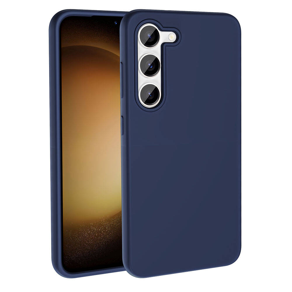 Galaxy S23 Kılıf M-safe Şarj Özellikli Sıvı Teknolojili Silinebilir Sert Zore Kivi Kapak