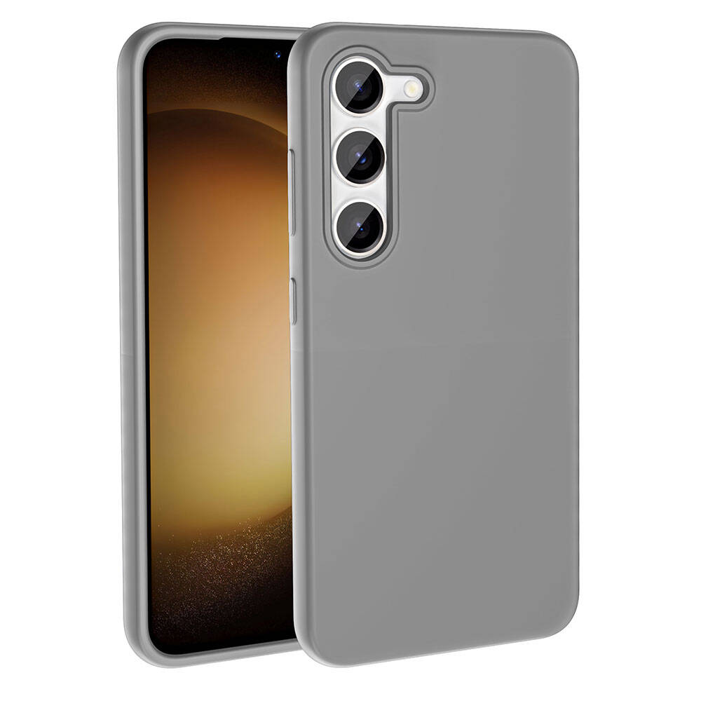 Galaxy S23 Kılıf M-safe Şarj Özellikli Sıvı Teknolojili Silinebilir Sert Zore Kivi Kapak