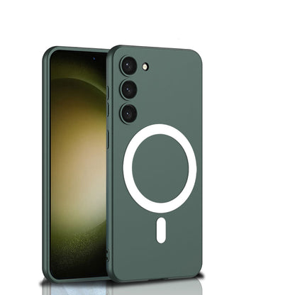 Galaxy S23 Plus Kılıf Wireless Şarj Özellikli Zore Kıpta M-safe Silikon Kapak