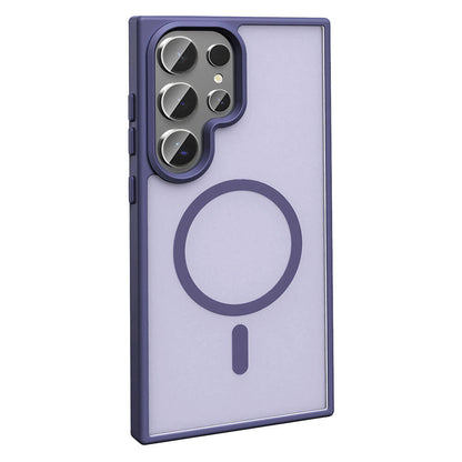 Galaxy S23 Ultra Kılıf M-safe Şarj Özellikli Mat Arka Yüzey Zore Sio Kapak