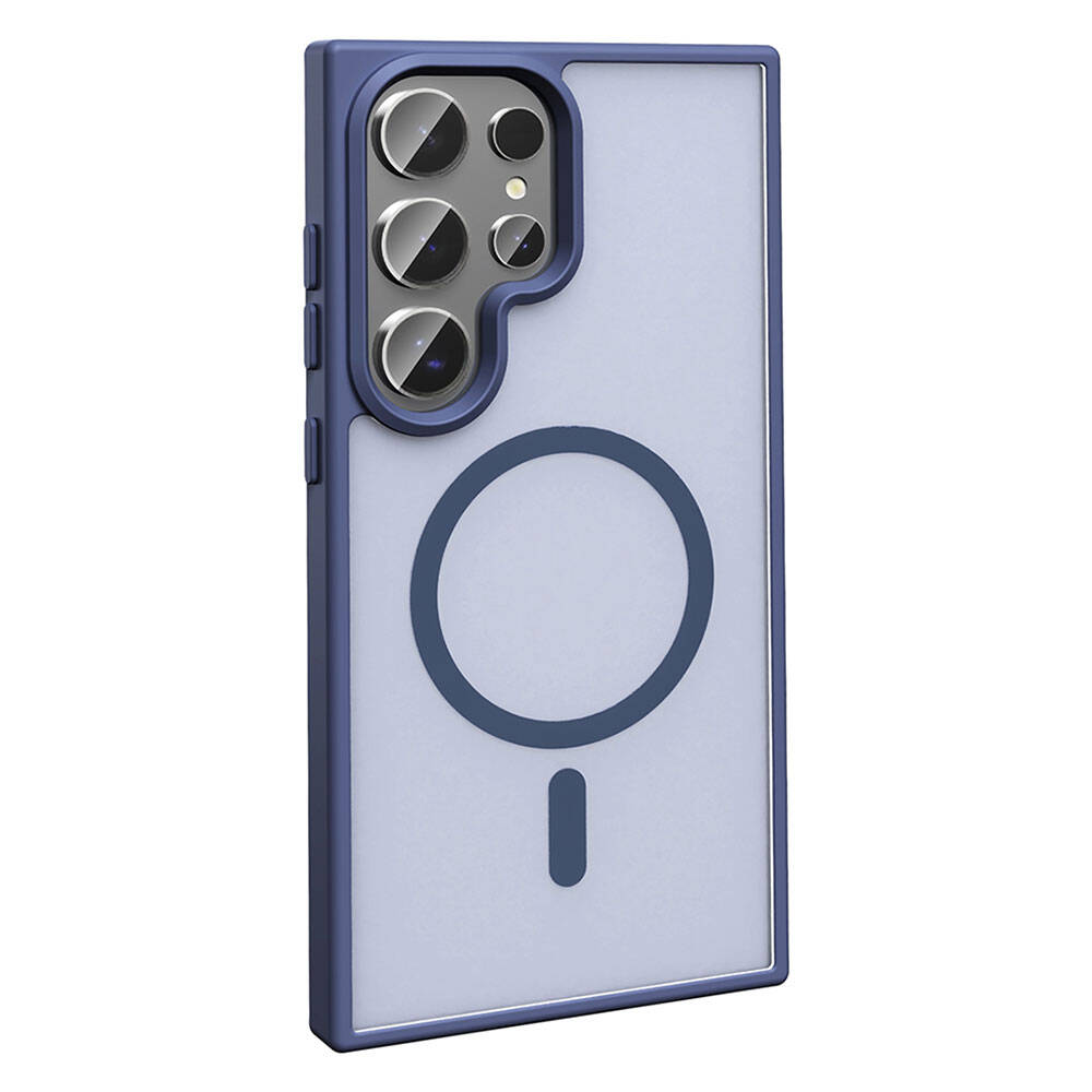 Galaxy S23 Ultra Kılıf M-safe Şarj Özellikli Mat Arka Yüzey Zore Sio Kapak