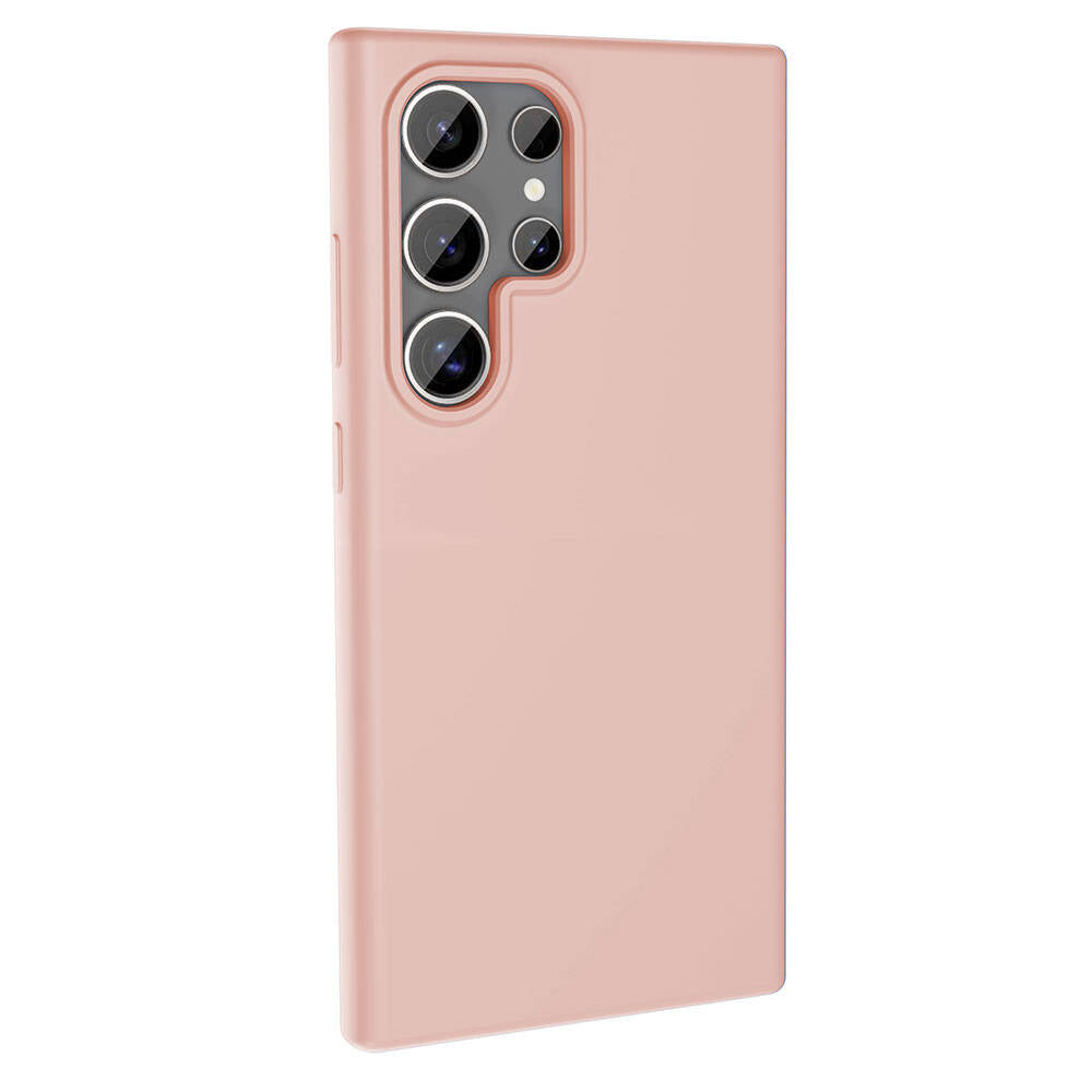 Galaxy S23 Ultra Kılıf M-safe Şarj Özellikli Sıvı Teknolojili Silinebilir Sert Zore Kivi Kapak